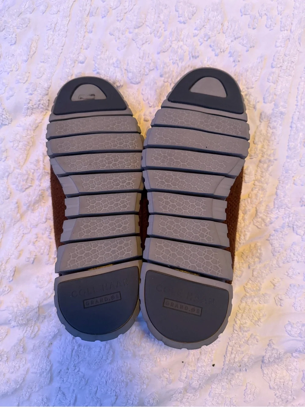 Cole Haan Men's Grand Plus Essex Brown Leather Wedge Dress Sneakers Size 10.5M